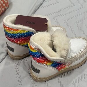 Mou Rainbow Sequin Boots